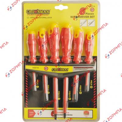 Κατσαβίδια ηλεκτρολογικά μαγνητικά σετ 6 τμχ