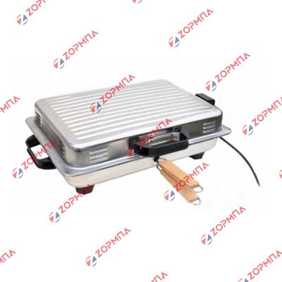 Ηλεκτρική Ψηστιέρα ΙΝΟΧ με Καπάκι 1200W ROLLER 51 x 36cm
