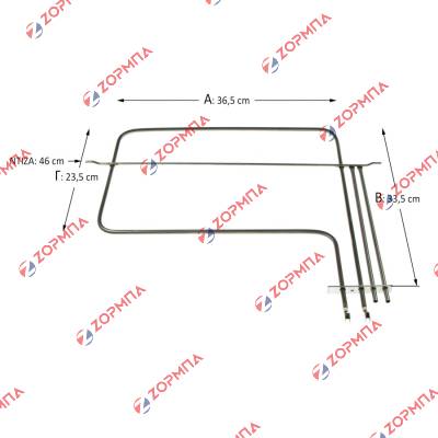 Αντίσταση γκριλ φούρνου 1100W  NEFF HESKBA2/01   118398, 00118398