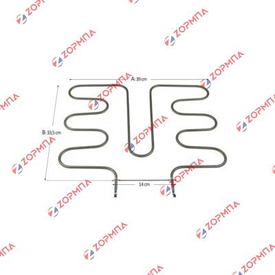 Αντίσταση κουζίνας φούρνου κάτω μέρος 1500W 38.5x33.5cm SIEMENS / BOSCH / PITSOS