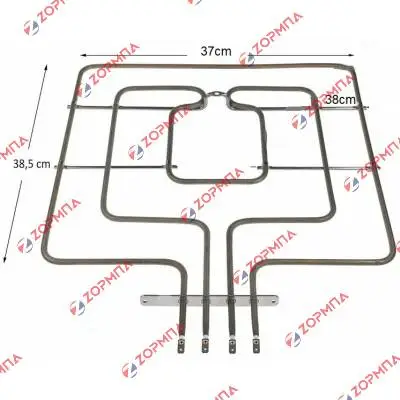 Αντίσταση φούρνου κουζίνας SIEMENS / BOSCH / NEFF 00776188  άνω μέρος 2700W (1000+1700) 37x38,5 cm με λαμάκι