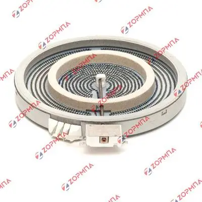 Εστία κουζίνας κεραμική διπλή 2200W , 750W Φ23cm , Φ14,2cm 5 άκρα Γενικής Χρήσης