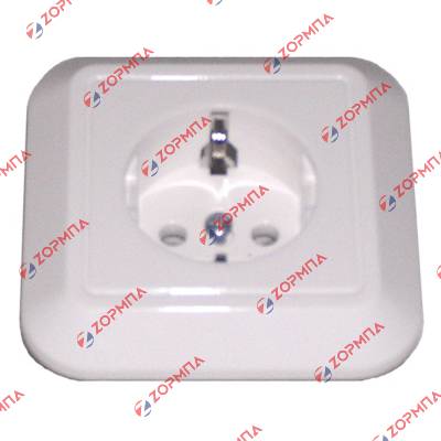 Πρίζα σούκο χωνευτή λευκή