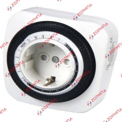 Χρονοδιακόπτης με πρίζα ρυθμιζόμενος 24 ωρών, 48 προγράμματα