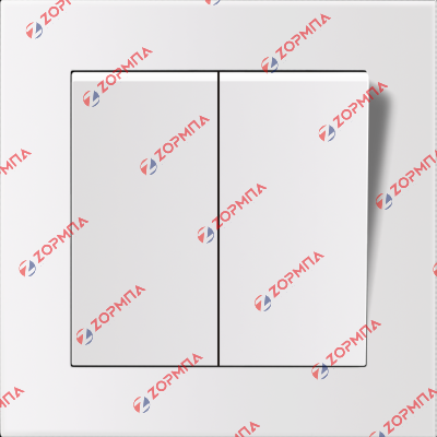 Διακόπτης φωτισμού διπλός απλός λευκός