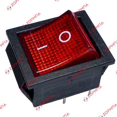 Διακόπτης ηλεκτρικών συσκευών ΟΝ - OFF 4 επαφών με φως 16A  Γενικής χρήσης