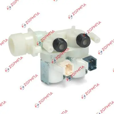 Βαλβίδα πλυντηρίου ρούχων ARISTON / INDESIT διιπλή 180° Φ10mm εισαγωγής νερού C00110333 , 482000022813