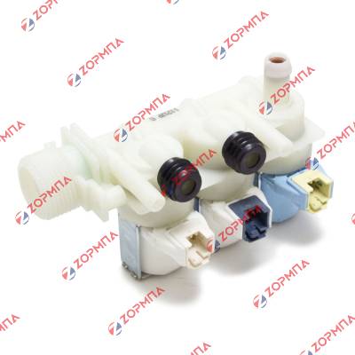 Βαλβίδα τριπλή Φ10 220V εισαγωγής νερού πλυντηρίου ρούχων ARISTON / INDESIT 482000022812, C00097393, C0011033