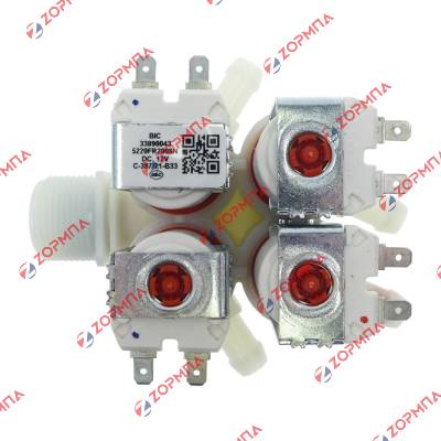 Βαλβίδα πλυντηρίου ρούχων εισαγωγής νερού IΙI (Τριπλή) 180° 12V Γενικής χρήσης LG Original 5220FR2008N