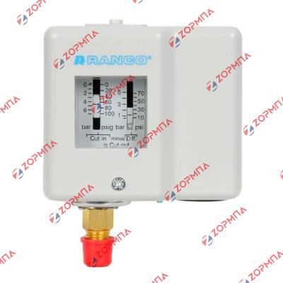 Πιεσοστάτης χαμηλής πίεσης RANCO  O16-R6703-86 κυκλώματος επαγγελματικού ψυγείου