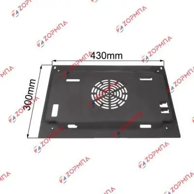 Κάλυμμα μοτέρ αερόθερμου φούρνου κουζίνας BOSCH / SIEMENS / PITSOS Original 00684692