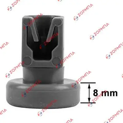 Ροδάκια πάνω σχάρας πλυντηρίου πιάτων AEG / ZANUSSI / ELECTROLUX / IKEA / SCHAUB LORENZ Original 50223755005, 50223883005, 50232802004, 50264899001  (σετ 8 τεμάχια)