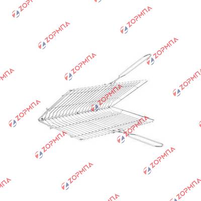 Σχάρα ψησταριάς διπλή γαλβανιζέ με σπαστά χέρια 25x37cm