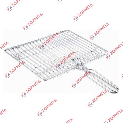 Σχάρα ψησταριάς διπλή γαλβανιζέ με σπαστά χέρια 28x39cm