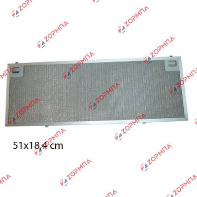 Φίλτρο απορροφητήρα μεταλλικό 18.5x51cm ΤΕΚΑ CNL2002, CNX6000, 61836020, 61836020, 565824