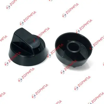 Κουμπί κουζίνας μαύρο με αντάπτορες Γενικής χρήσης