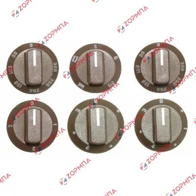 Κουμπιά ηλεκτρικής κουζίνας βακελίτου καφέ  σετ 6 τεμαχίων Γενικής χρήσης