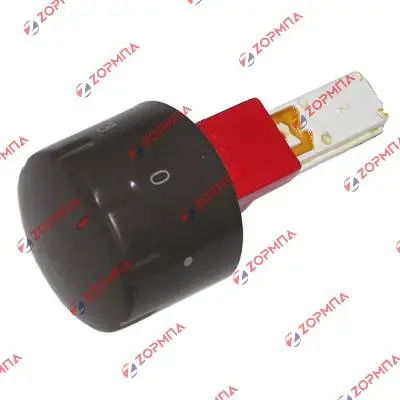 Κουμπί εστίας κουζίνας ELCO 7 θέσεων πατητό POP μικρό καφέ