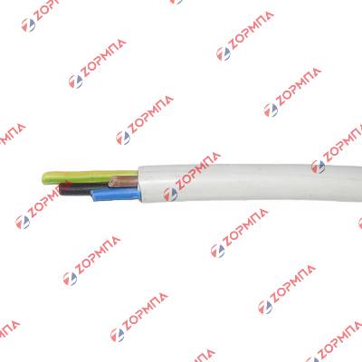 Καλώδιο εύκαπτο 4x1,5mm στρογγυλό λευκό ανά μέτρο