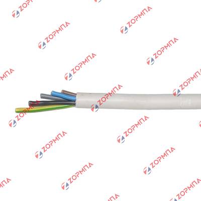 Καλώδιο εύκαπτο 5x1,5mm στρογγυλό λευκό ανά μέτρο