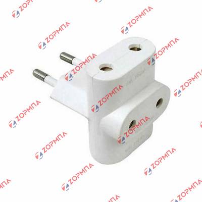 Φίς διπολικό - Σταυρός με 3 θέσεις λευκό