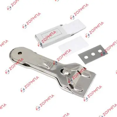 Ξύστρα κεραμικής εστίας μεταλλική με (5τεμ) ανταλλακτικά ξυραφάκια