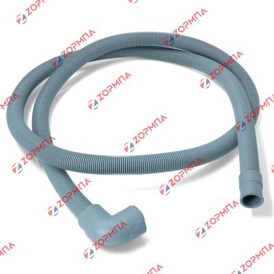 Σωλήνας σπιράλ 2,50m αποχέτευσης νερού πλυντηρίου ρούχων/πιάτων (τρύπες 22mm & 29mm) με γωνία ΓΕΝΙΚΗΣ ΧΡΗΣΗΣ